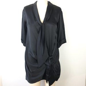 Black Temperley London silk top